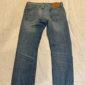 Levi’s 505 Jeans Mens Regular Fit Straight Leg Blue